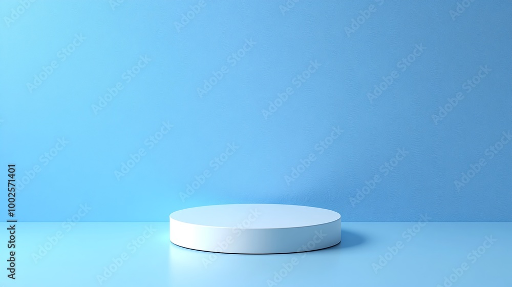 abstract white round platform on a blue background, perfect for product displays, modern aesthetics, and creative presentations, offering a clean and minimal visual experience abstract white round platform on a blue background, perfect for product displays, modern aesthetics, and creative presentations, offering a clean and minimal visual experience