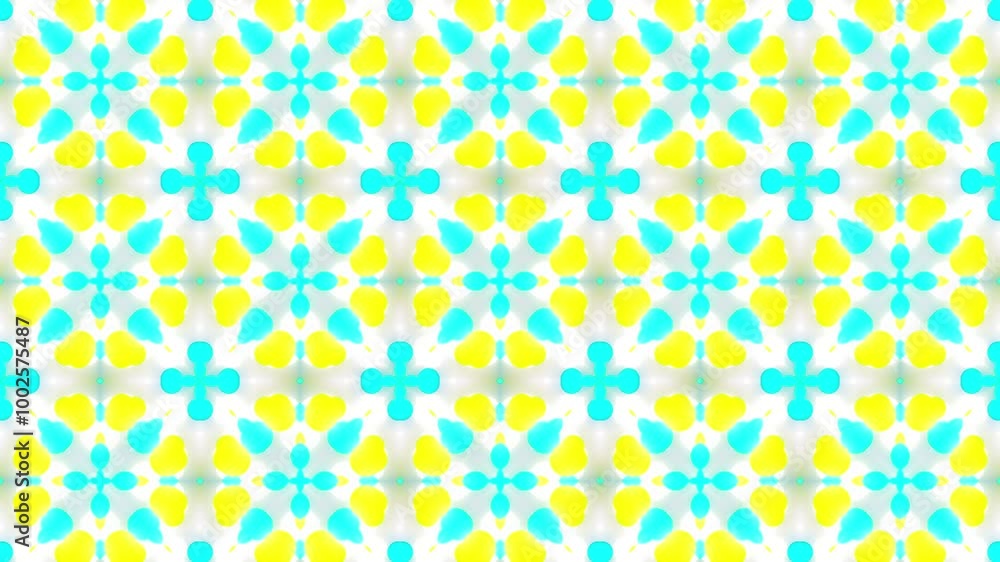 yellow and light green circular lights combined with a white background. 3D Animation yellow and light green circular lights combined with a white background. 3D Animation