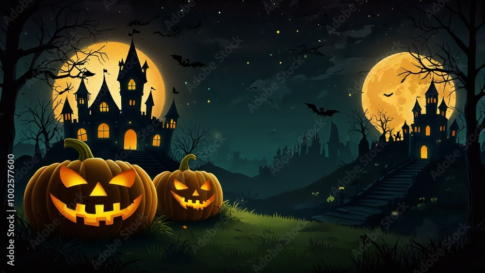 halloween background with pumpkin halloween background with pumpkin