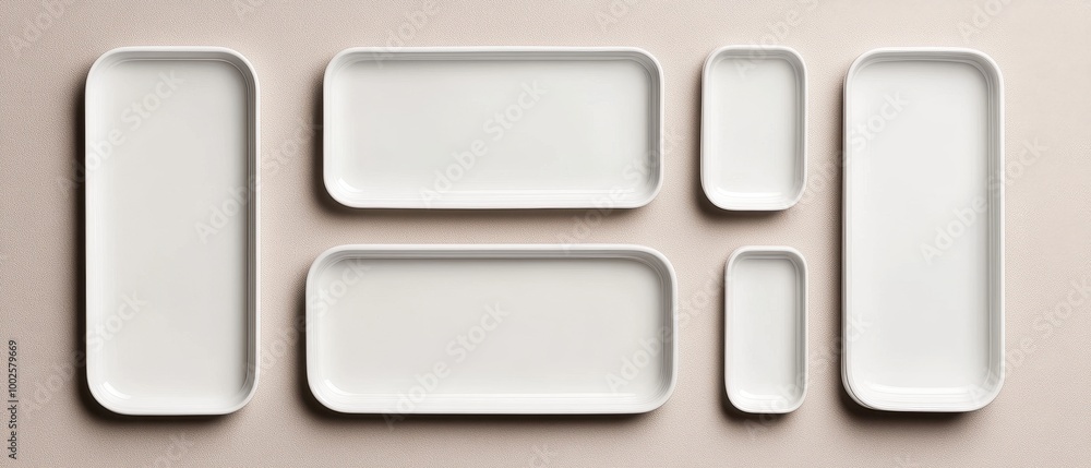 White Ceramic Trays Minimalist Kitchen Organization White Ceramic Trays Minimalist Kitchen Organization