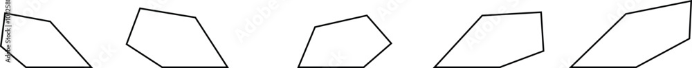 Different combinations of the geometric shape rectangle are in sets Different combinations of the geometric shape rectangle are in sets
