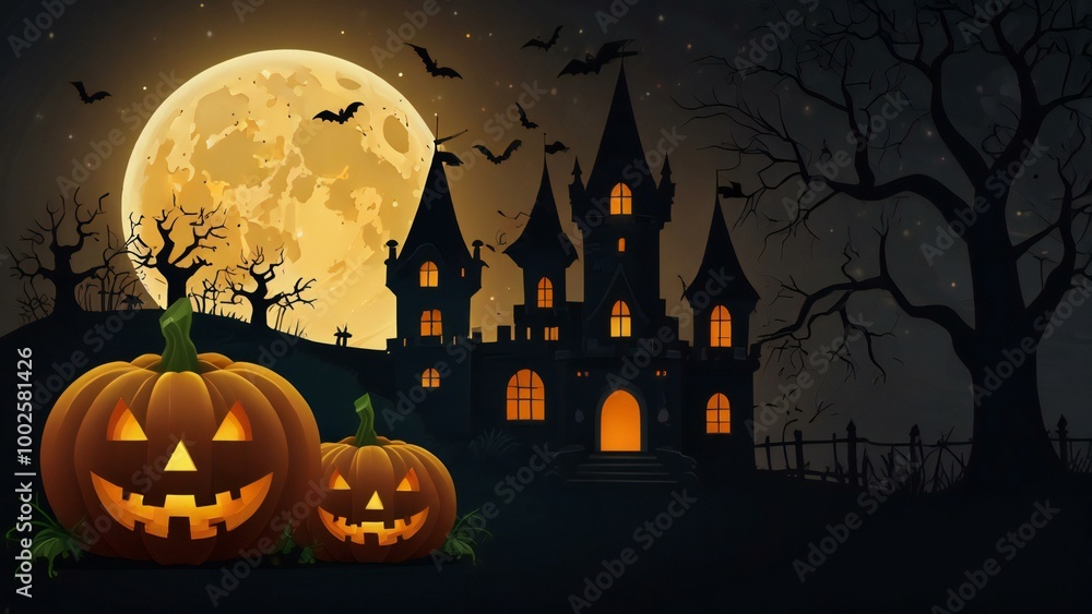 halloween background with pumpkin halloween background with pumpkin