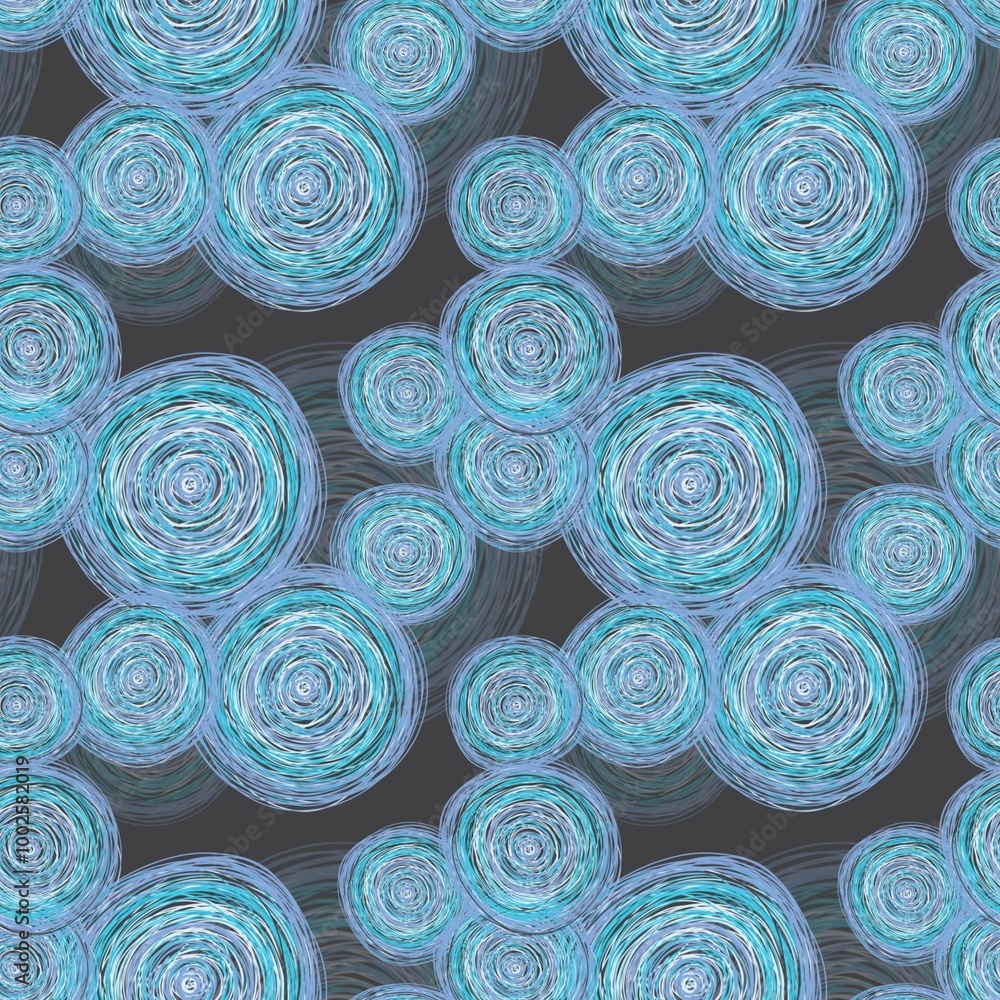 Circular Abstract Night Sky Design Circular Abstract Night Sky Design