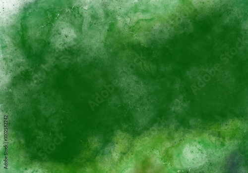 Abstract Green Watercolour Texture Background