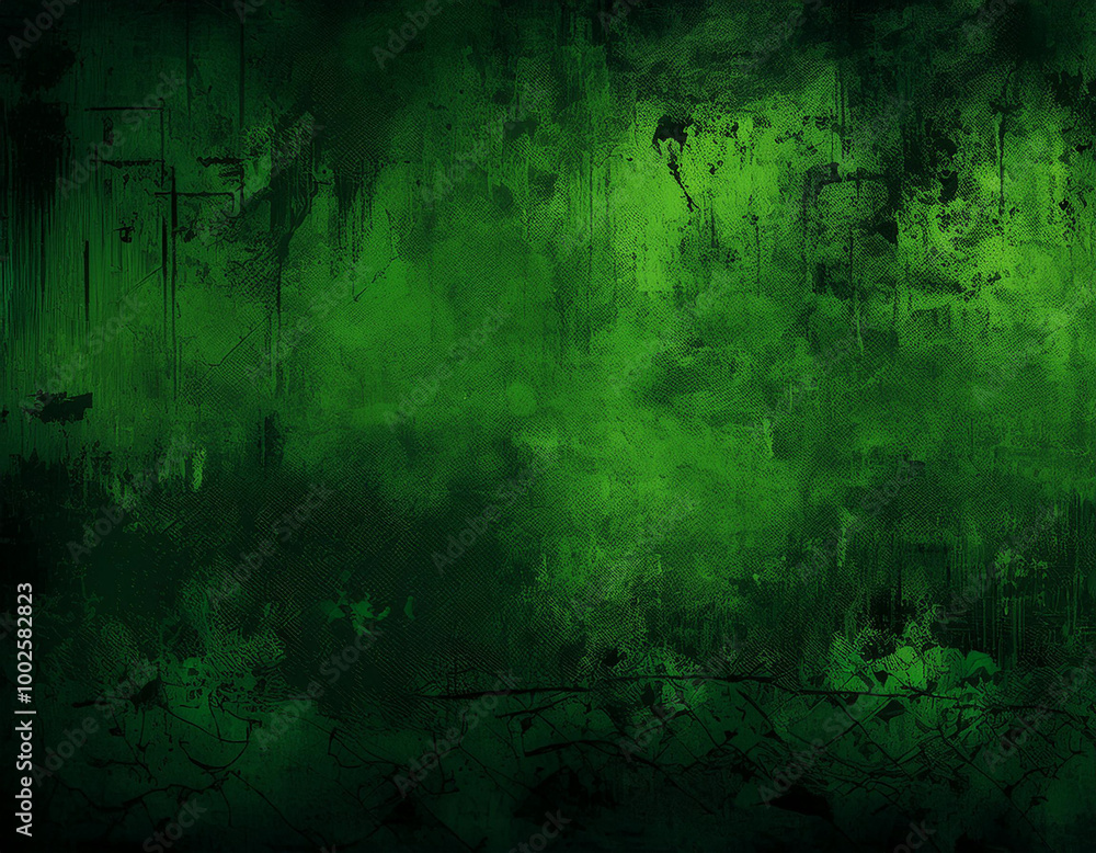 Fototapeta premium Abstrat Green Background With Industrial Vibe and Copy Space