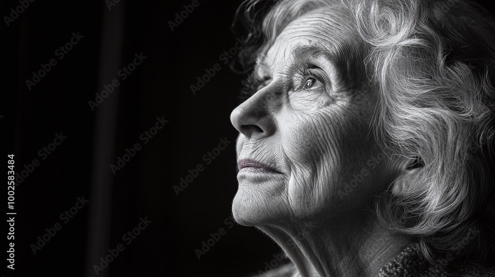 elderly woman in deep contemplation, serene and thoughtful, reflecting on life with peaceful introspection and wisdom, a graceful moment of calm and inner tranquility in a quiet, reflective mood elderly woman in deep contemplation, serene and thoughtful, reflecting on life with peaceful introspection and wisdom, a graceful moment of calm and inner tranquility in a quiet, reflective mood
