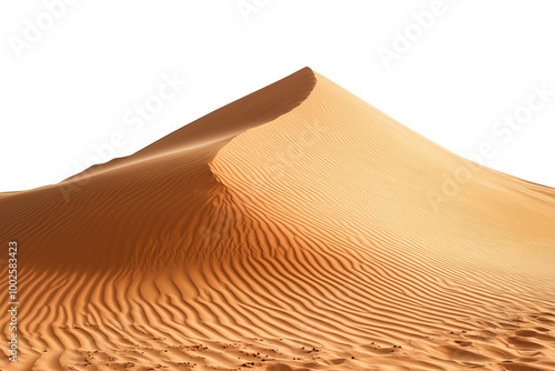 Fototapeta Naklejka Na Ścianę i Meble -  Detailed sand dune pile isolated on white