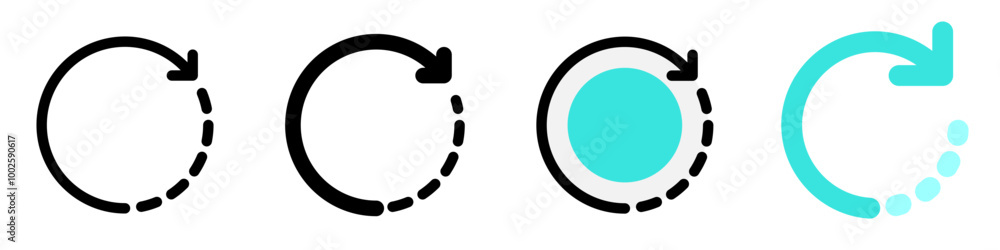 Editable rotate arrow vector icon. Part of a big icon set family. Perfect for web and app interfaces, presentations, infographics, etc Editable rotate arrow vector icon. Part of a big icon set family. Perfect for web and app interfaces, presentations, infographics, etc