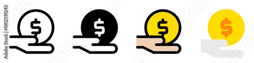 Editable donation hand gesture vector icon. Part of a big icon set family. Perfect for web and app interfaces, presentations, infographics, etc
