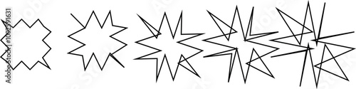 Different combinations of the geometric shape rectangle are in sets
