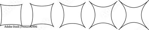 Different combinations of the geometric shape rectangle are in sets