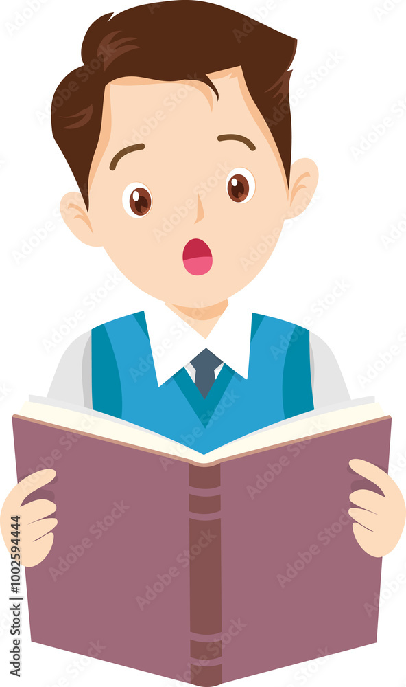 People are reading book and have different emotions People are reading book and have different emotions