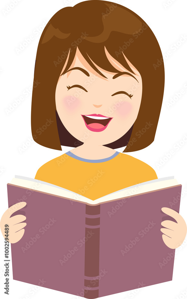 People are reading book and have different emotions People are reading book and have different emotions