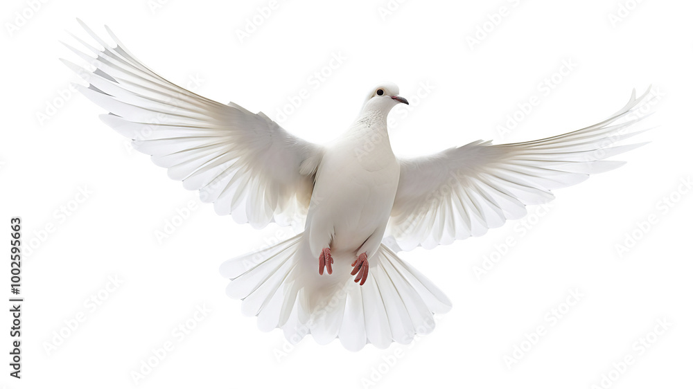 Dove flying isolated on transparent background Dove flying isolated on transparent background