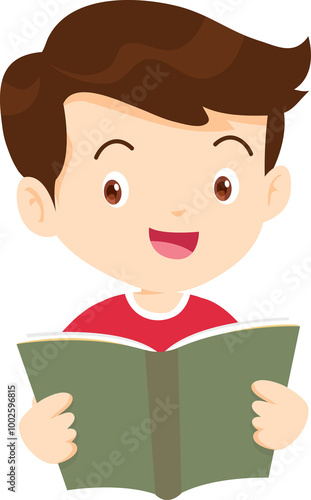 kid reading book ,children reading books student back to school