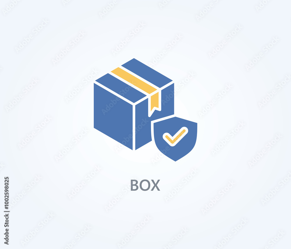 Box Vector, Icon Or Logo Sign Symbol Illustration Box Vector, Icon Or Logo Sign Symbol Illustration