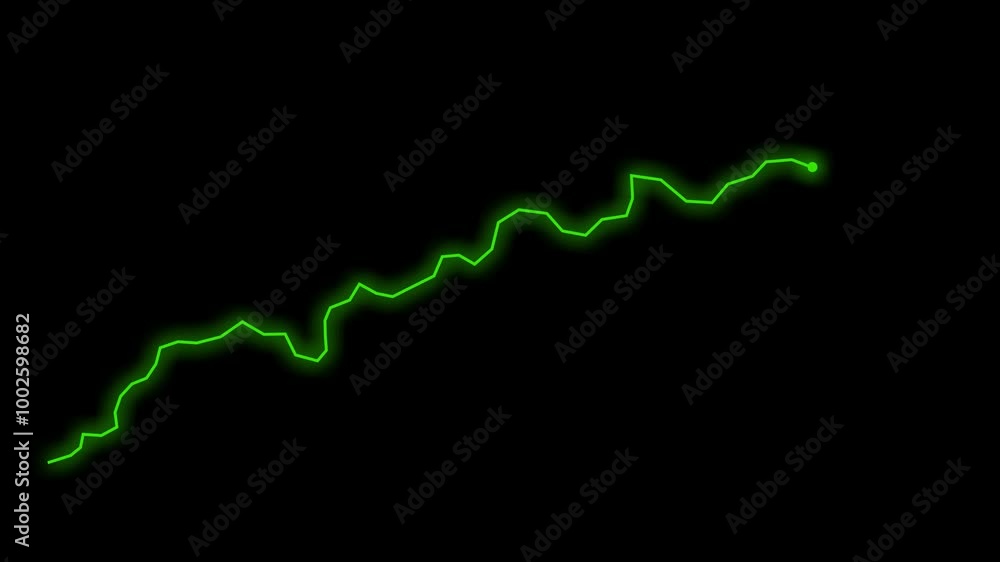Green Graphic animation of growing Green Graphic animation of growing
