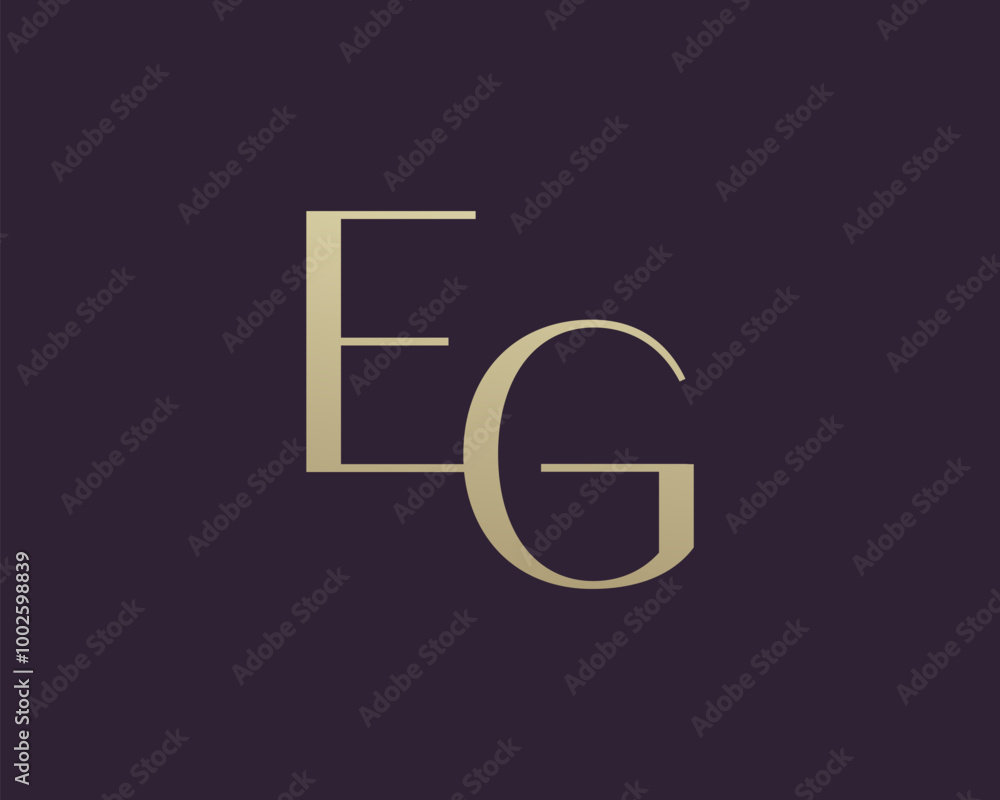 EG letter logo icon design. Classic style luxury initials monogram. EG letter logo icon design. Classic style luxury initials monogram.
