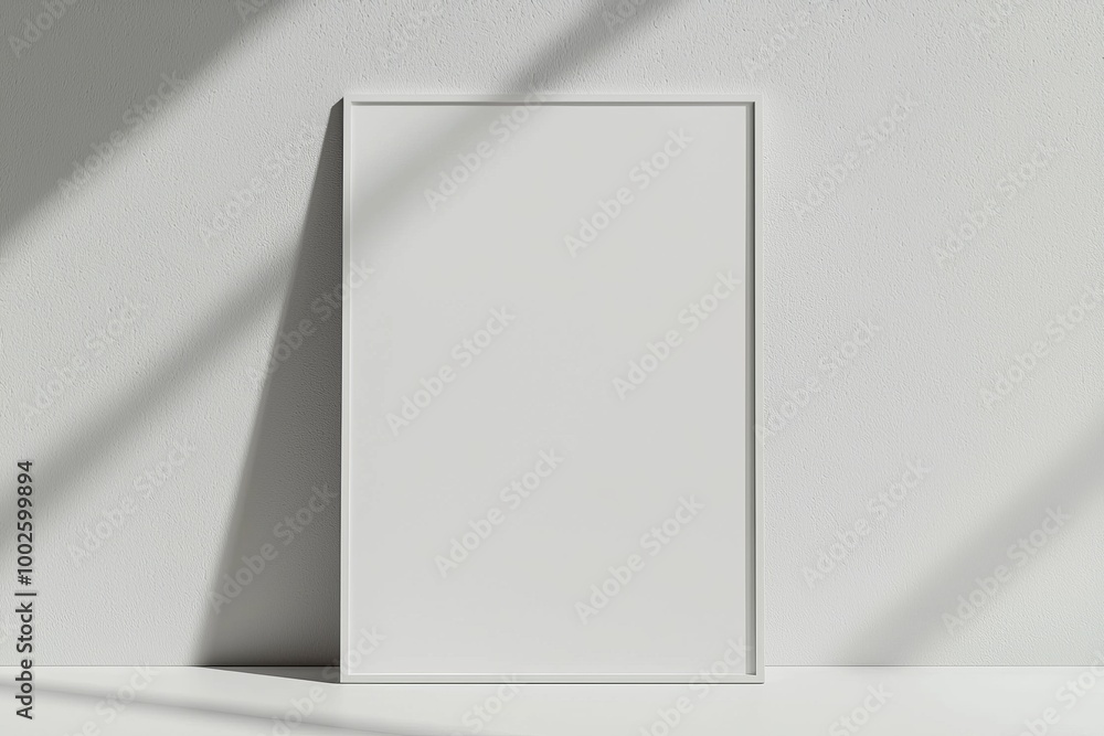 A3 Poster Mockup on White Background created with Generative AI A3 Poster Mockup on White Background created with Generative AI