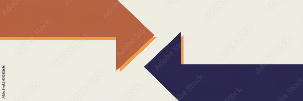 Abstract Arrows in Contrasting Colors Abstract Arrows in Contrasting Colors