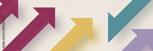 Free Download Colorful Arrows Rising on a Light Background - GFXLoad
