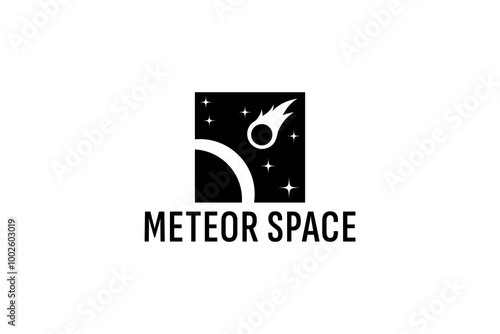 impact meteor logo vector icon illustration