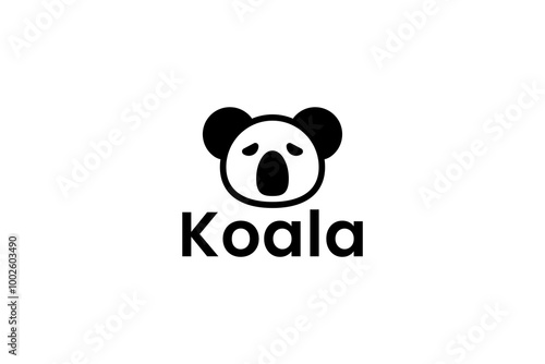 koala logo icon koala animal modern minimalist business logo editable vector photo