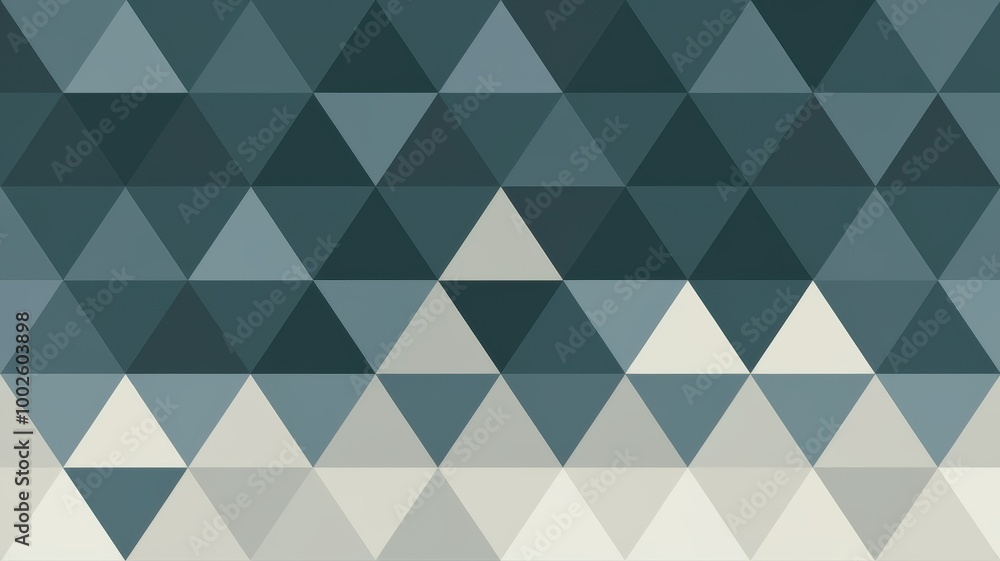 Geometric Pattern of Triangles in Blue Tones Geometric Pattern of Triangles in Blue Tones
