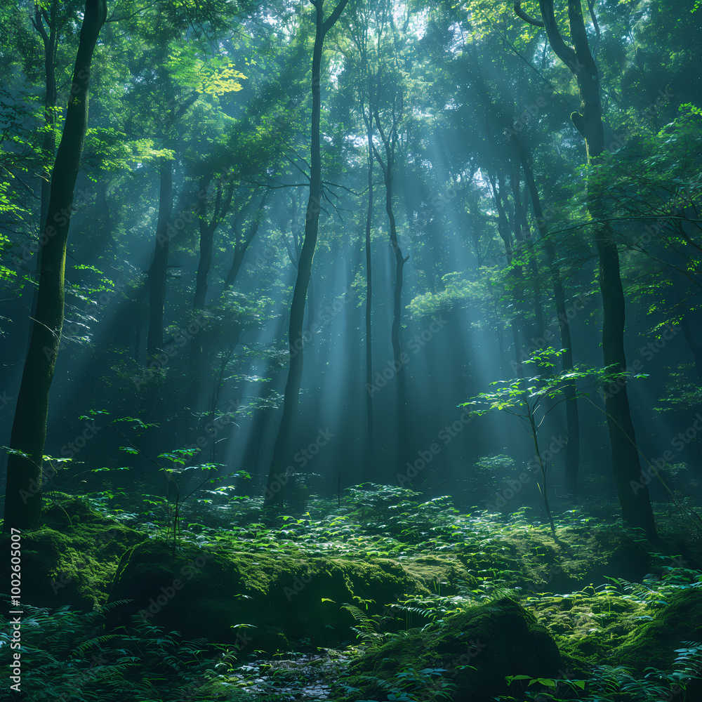 Fototapeta premium forest in the morning