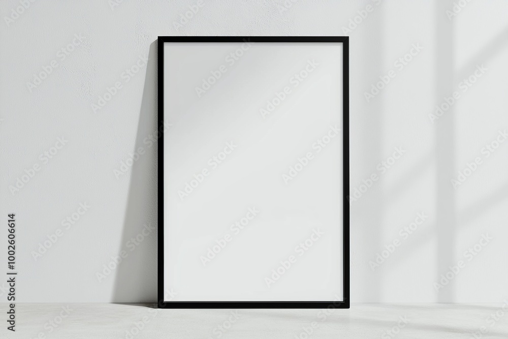 A3 Poster Mockup on White Background created with Generative AI A3 Poster Mockup on White Background created with Generative AI