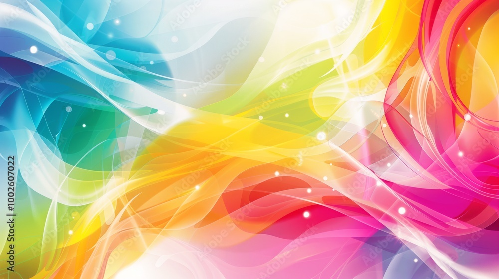 A colorful, abstract background with a rainbow of colors A colorful, abstract background with a rainbow of colors