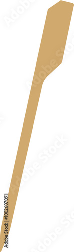 Wooden Skewer or Bamboo Food Skewer Illustration Isolated on White Background