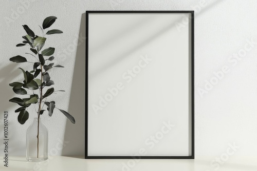 Wallpaper Mural A3 Poster Mockup on White Background created with Generative AI Torontodigital.ca