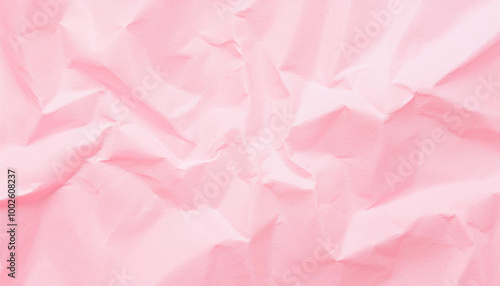 Wallpaper Mural Crumpled light pink paper background. Creative abstract texture for your design. Torontodigital.ca