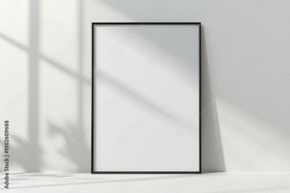 A3 Poster Mockup on White Background created with Generative AI A3 Poster Mockup on White Background created with Generative AI