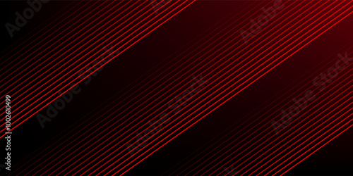 Red and black vector abstract tech futuristic modern 3D line background