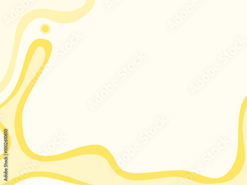 Dynamic waves abstract fluidity yellow background