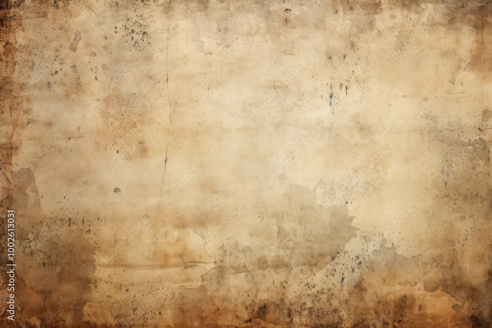 Processed collage of ancient scroll sheet of brown aged paper texture. Background for banner Processed collage of ancient scroll sheet of brown aged paper texture. Background for banner