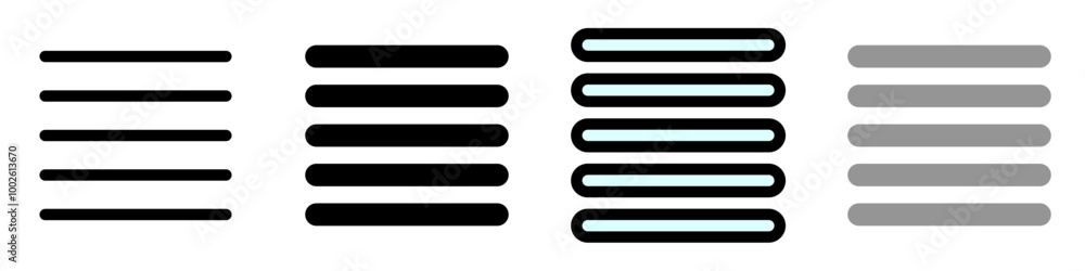 Editable paragraph justified alignments vector icon. Part of a big icon set family. Perfect for web and app interfaces, presentations, infographics, etc Editable paragraph justified alignments vector icon. Part of a big icon set family. Perfect for web and app interfaces, presentations, infographics, etc