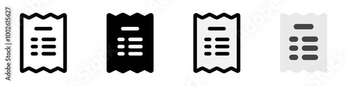 Editable invoice, receipt vector icon. Part of a big icon set family. Perfect for web and app interfaces, presentations, infographics, etc