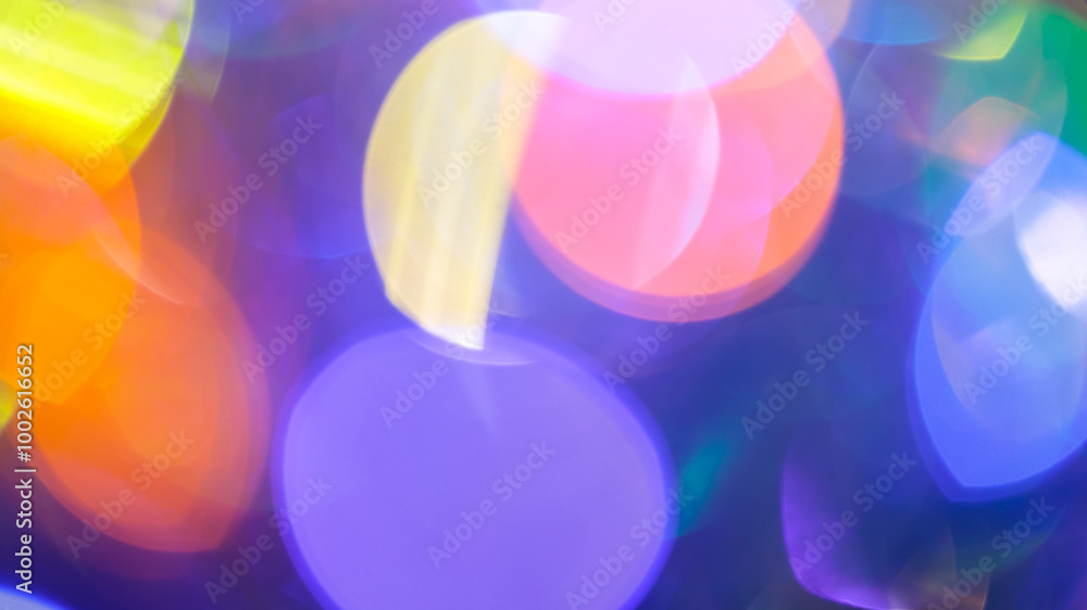 Multicolored Festive Background with Vibrant Gradient and Cheerful Bokeh Lights Multicolored Festive Background with Vibrant Gradient and Cheerful Bokeh Lights