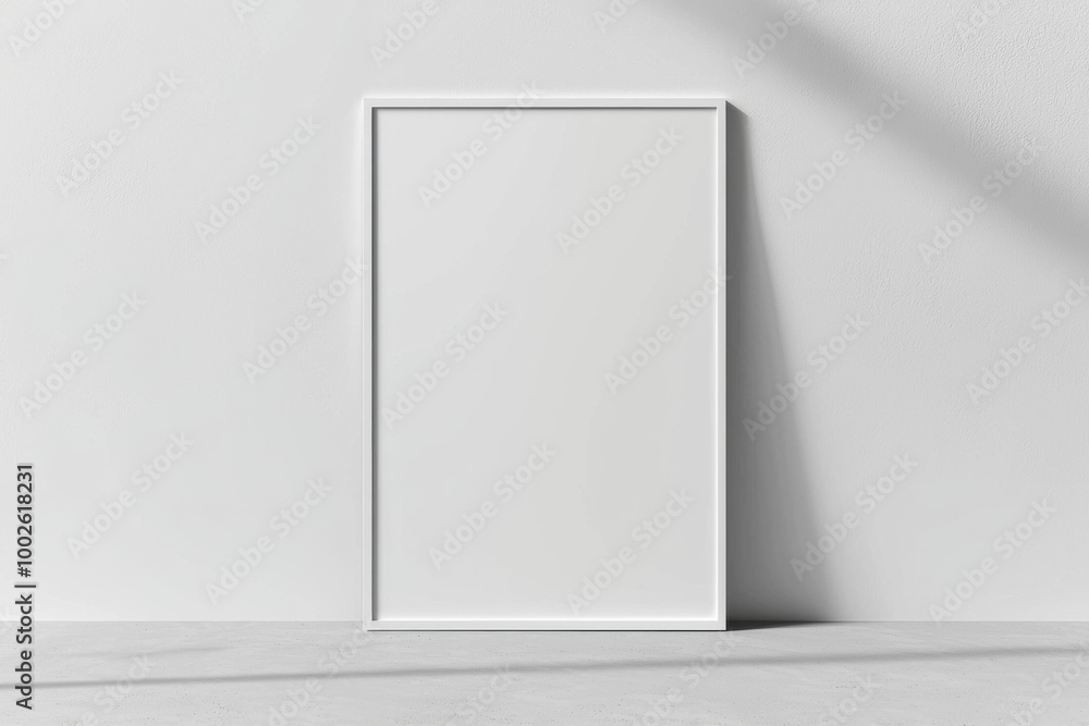 A3 Poster Mockup on White Background created with Generative AI A3 Poster Mockup on White Background created with Generative AI