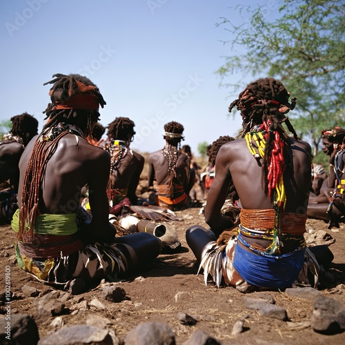 Hadzabe young bushman photo