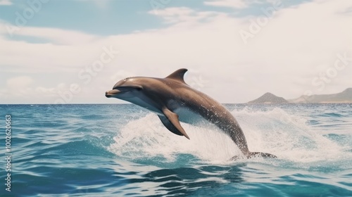 Dolphin Leaping out of the Water