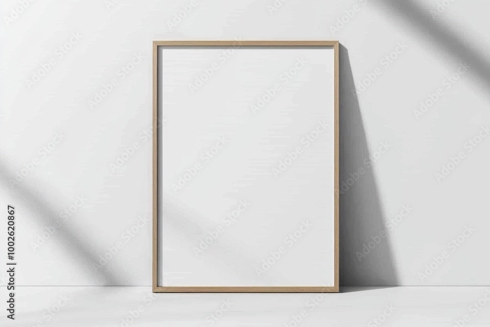 A3 Poster Mockup on White Background created with Generative AI A3 Poster Mockup on White Background created with Generative AI
