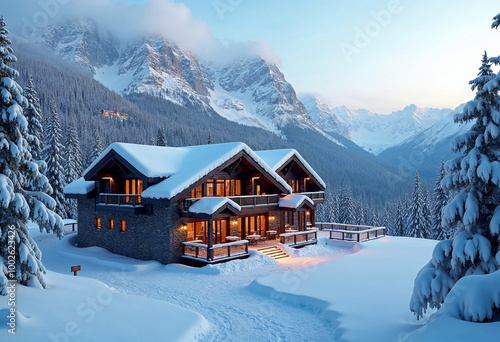 house in the mountains