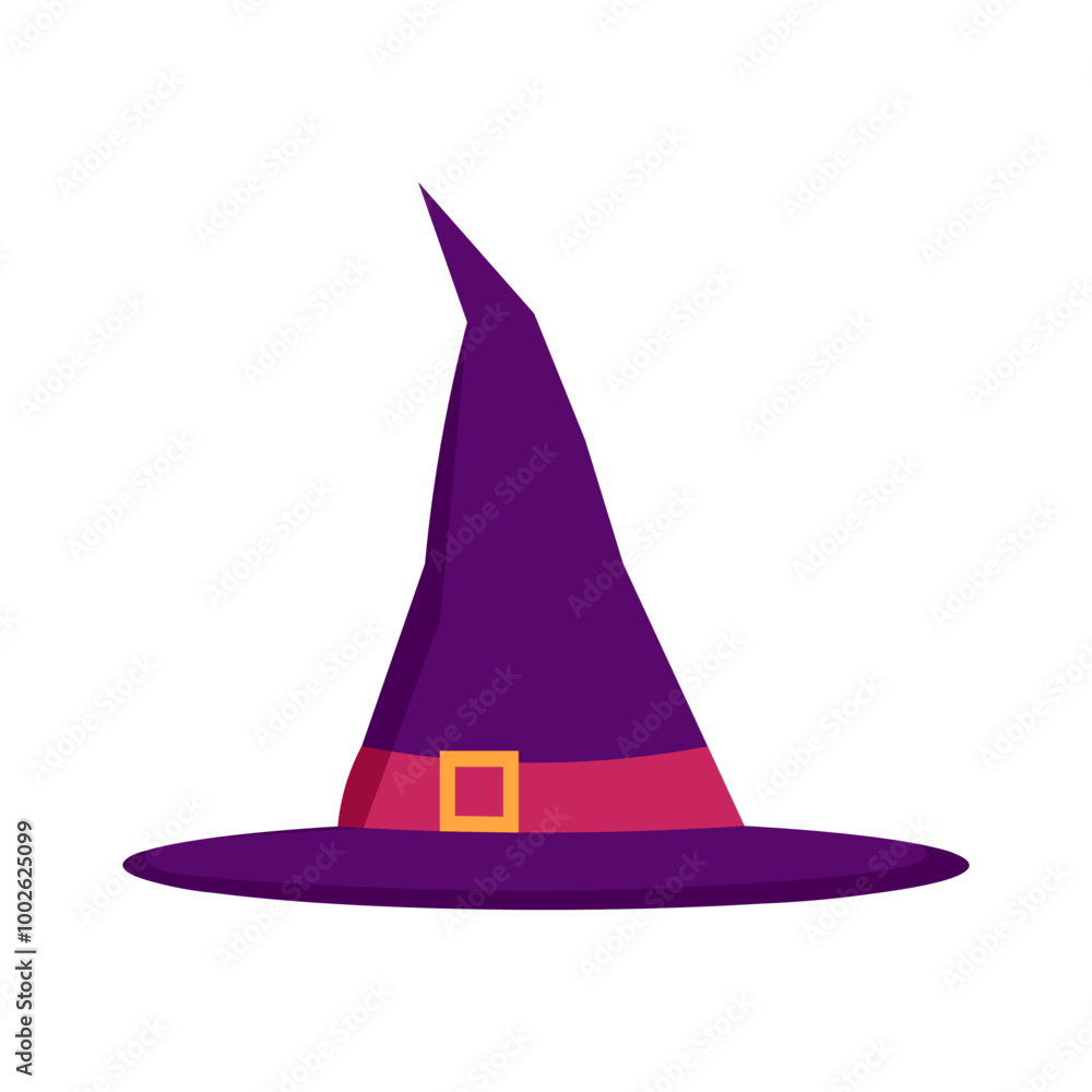 Fototapeta premium Halloween Witch Hat Illustration