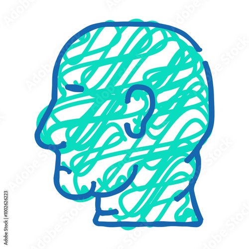 obesity problem doodle icon sketch vector. obesity problem sign. isolated symbol illustration