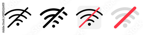 Editable vector no wifi access signal icon. Part of a big icon set family. Perfect for web and app interfaces, presentations, infographics, etc