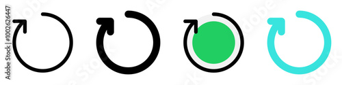 Editable vector refresh arrow icon. Part of a big icon set family. Perfect for web and app interfaces, presentations, infographics, etc
